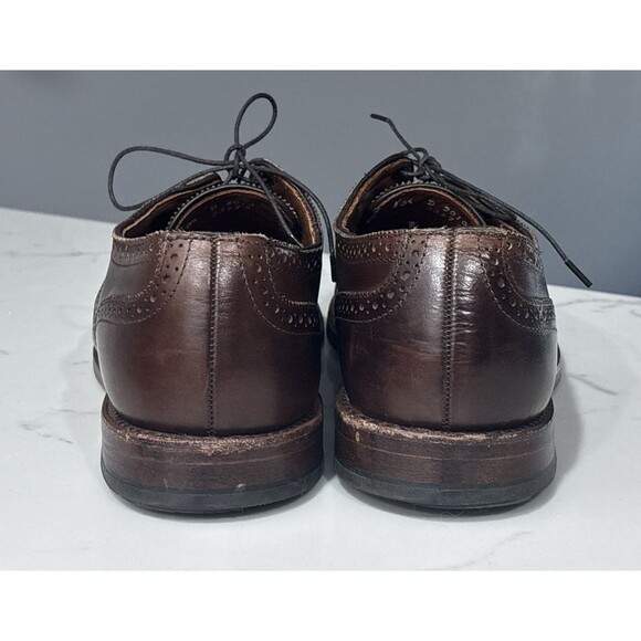 Allen Edmonds Strand Leather Cap Toe Oxford Mens 10.5 D Brown Dress Shoes main image 9